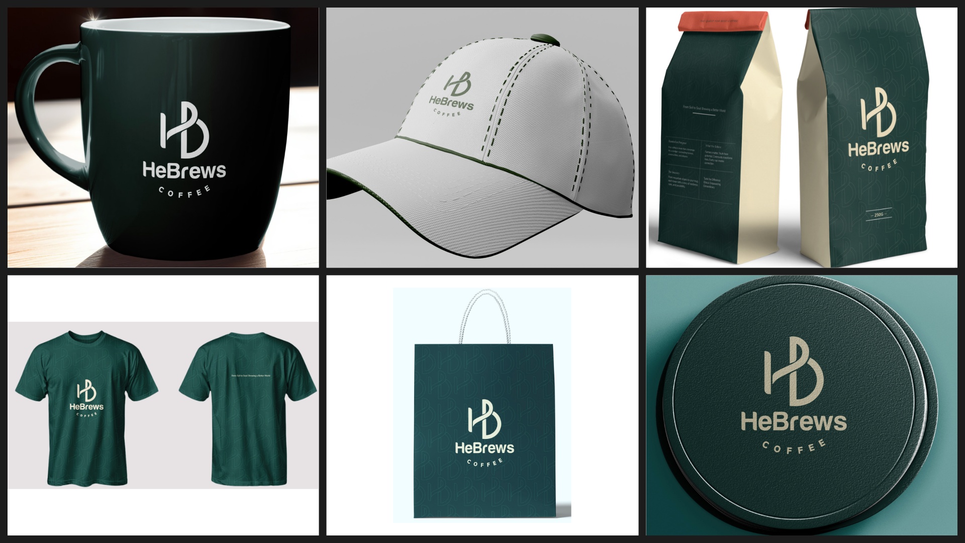 Firsts Part Hebrewscoffee Logo On Merchandise